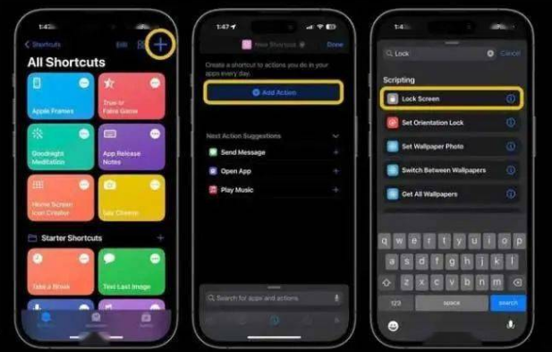 洪山苹果14锁屏维修店分享iPhone14升级iOS16.4后如何创建锁屏快捷方式 