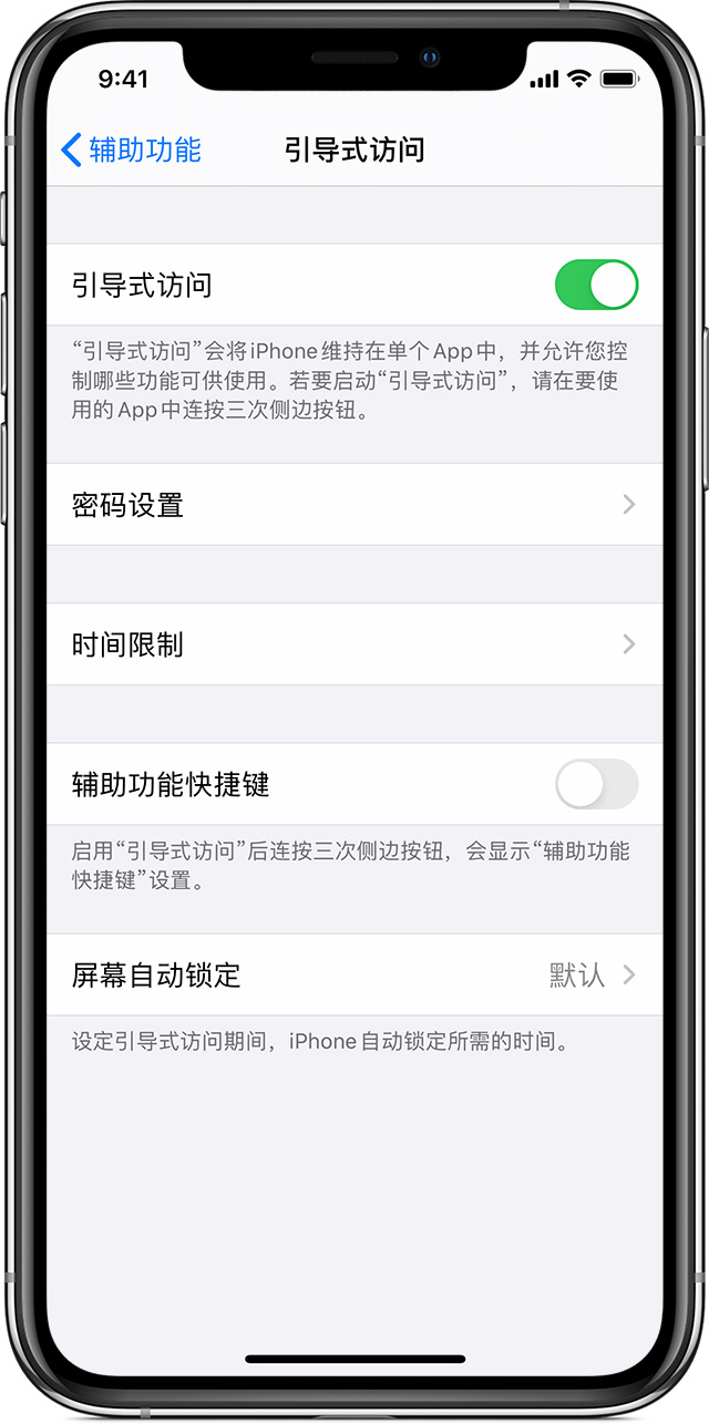 洪山苹果手机维修分享如何在 iPhone 上退出引导式访问 