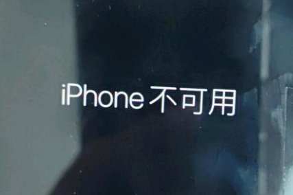 洪山苹果服务网点分享锁屏界面显示“iPhone 不可用”如何解决 